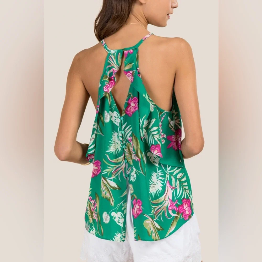 Francesca’s High Neck Tank Top - Picture 2 of 11